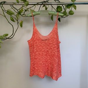 Patterson J Kincaid Orange Knit Tank Top
